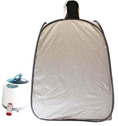 KOVFBRO Générateur De Vapeur Portable Ou De Boîte De Sauna À La Maison Amincissant L'Insomnie De Facilité Domestique Gris Argent