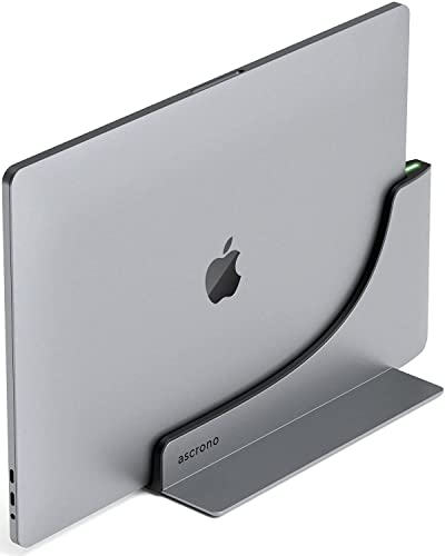 Ascrono Vertikaler Dockingstation-Hub | Kompatibel mit Apple MacBook Pro 13, 15 & 16 Zoll, 2016-2020 & 2022 M2 NUR Touch BAR | 2X USB-C-Anschluss (40 Gbit/s) Thunderbolt-4-kompatibles Dock