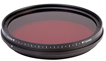 Polfilter Einstellbarer Infrarot-IR-Filterpass Infrarot 530nm bis 750nm 590nm 680nm 720nm Zirkularer Polarisationsfilter (Caliber : 55mm)