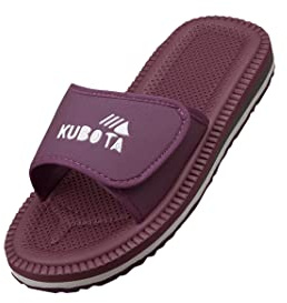 Kubota Ciabatte Uomo - Sandali da Bagno - Ciabatte Confortevoli - Borgogna 41