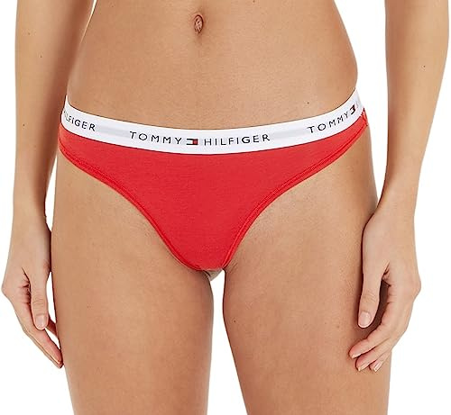 Tommy Hilfiger String Femme Tanga, Rouge (Primary Red), L