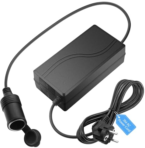 SHNITPWR Spannungswandler 230V auf 12V 30A KFZ Netzadapter 360W Adapter Zigarettenanzünder Steckdose 3M Netzkabel für Kühlbox Kompressor Reifenfüller Wohnmobilausstattung