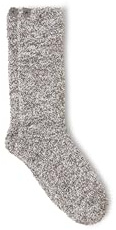 Barefoot Dreams® CozyChic® Heathered Socks, Charcoal-White, Small/Medium