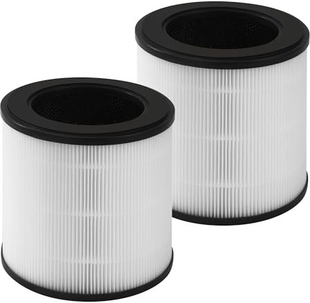 2 Pezzi Ricambio FY0293 per Philips serie 800 AC0820/30 AC0820/10,Filtro di ricambio per purificatore d'aria,Carbone attivo ad alta efficienza, sistema di filtraggio 3 in 1 Filtro HEPA