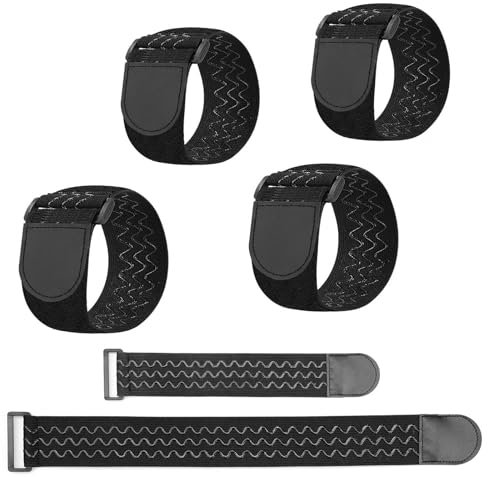 LERANXIN 6 Pièces Sangle Elastique 2 Tailles, Nylon Sangle Porte Velo, Réutilisable Sangle de Serrage avec Conception Antidérapant, pour Vélos, Bagages, Câbles