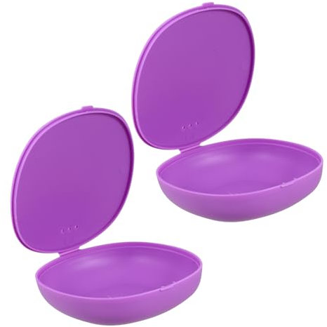 FRCOLOR 2pcs Storage Box Silicone Case Reusable Disc Organizer for Period Travel Use