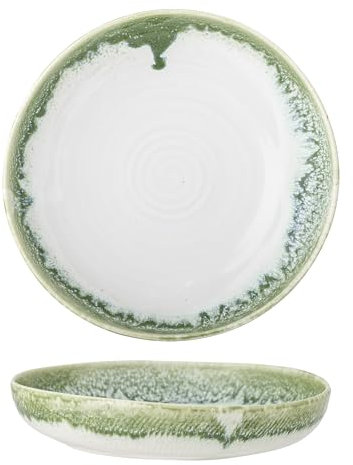 Bloomingville Creative Collection Prim - Fuente para servir (cerámica, 25 x 5 cm), color verde