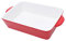 Garneck Deep Ceramic Lasagne Dish – Rectangular Oven Bakeware for Cooking - Ideal for Lasagne - Cakes & More for Microwave & Oven Use Stylish Red Finish