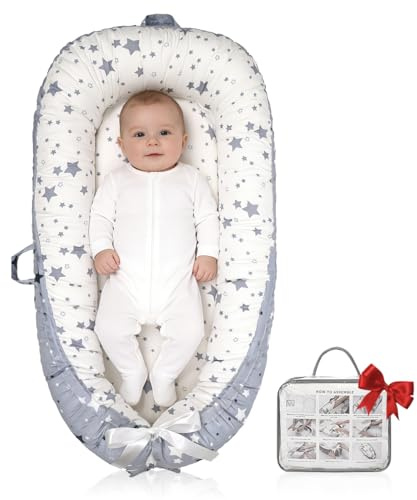 Baby Support Cushion | Organic Cotton Infant Support Cushion| Reversible, Adjustable & Portable Floor Cushion | Soft, Breathable, Washable Cover