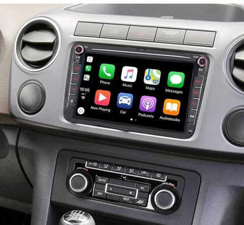 Dubbel Din-bilradio för VW Amarok 2011-2016, 7-tums pekskärm IPS-bildskärm med trådlös Carplay Android Auto Bluetooth DSP GPS-navigering Android 14 WiFi backkamera Mirror Link FM/RDS SWC 2+32G
