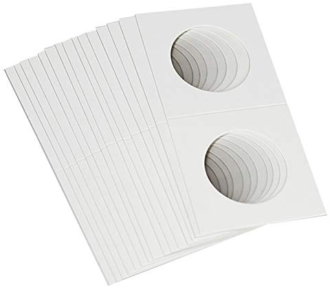 ZAYRAY 50 PièCes SéRies Porte-PièCes en Carton Carré Fournitures de PièCes de Monnaie Album Collection Timbre Porte-PièCes Couverture éTui de Rangement