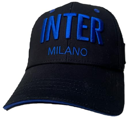 Cappello Inter Ufficiale Bambino Berretto Cappellino F.C. Internazionale Alta qualità Enzo Castellano Nero CAPINNEBANE
