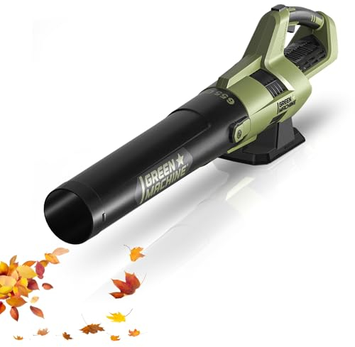 Green Machine Hurricane Force 62 V 655 CFM Akku-Laubbläser, bürstenloser 8-Gang-Laubbläser