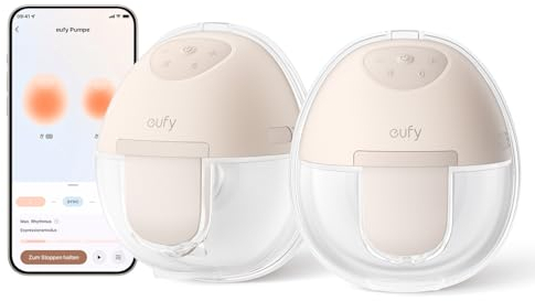 eufy Security Wearable Breast Pump E10 Electric Hands-Free Breast Pump with App-Controlled Smart Rhythm Hospital-Grade Suction Portable Design Leak-Proof and Ultra-Quiet Performance