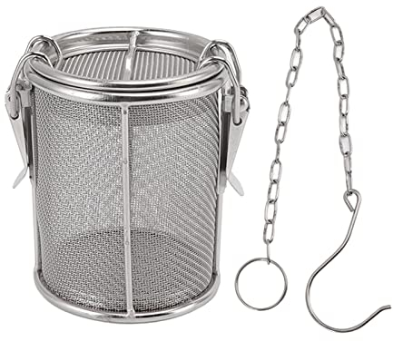 Infusor de Bolas de té de Acero Inoxidable Filtro de Especias para Extracción de Sabor Cadena Colgante Malla Densa Fácil de Abrir y Cerrar Colador de Bolas de té de Acero