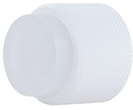 EVI Herrajes | Designer väggdörrstopp – diamanträfflad – 2,8 cm x 2,8 cm – vitlackerat stål – självhäftande och skruvfästning