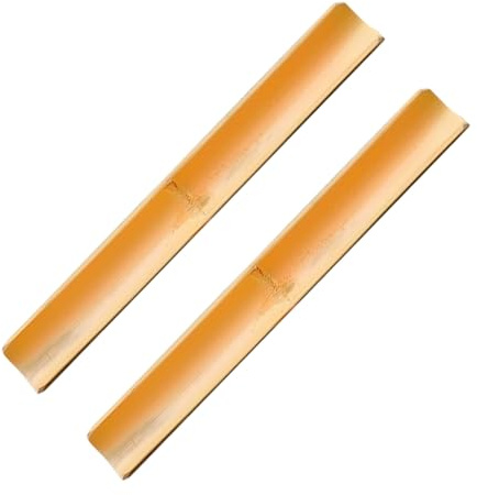 iplusmile 2 Pezzi Fontana d Acqua in bambù per Acquari e Decorazione Ciclabile Elegante per Interni ed Esterni Canale d Acqua Multifunzionale per Pesci e Spazi Outdoor