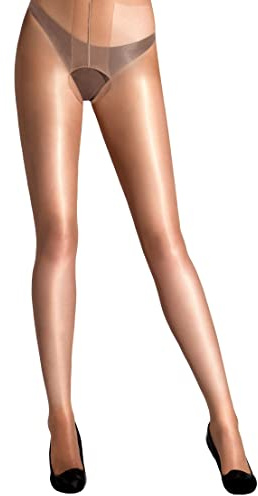 Cecilia de Rafael Vidrio Crotchless Tights-XLarge-Capri