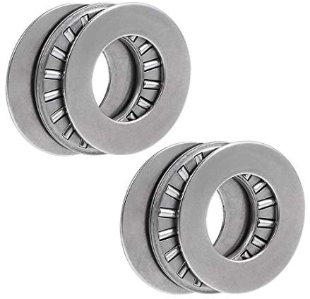 sourcing map NTA1625 Empuje Ajuga Rodillo Rodamientos con Arandelas 1 Diámetro 1-9/16 OD 5/64 Ancho 2uds