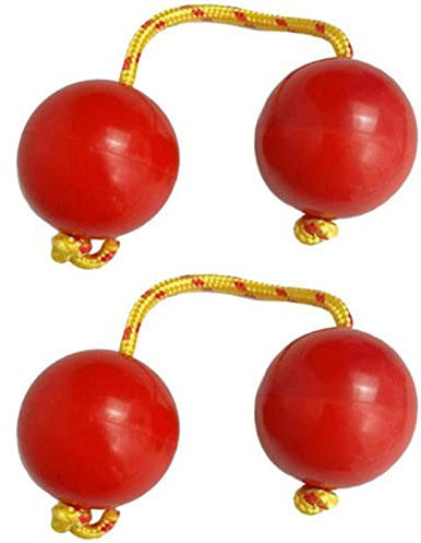 Keptfeet 2 Aslatuas Rhythmic Ball, Kashaka Music Egg Shaker, Double Gourd Polyrhythmic Percussion, Instrument Rhythm Sand Balls, ABS Hand Shaker Balls, Kashaka Instrument, African Shaker Rattle