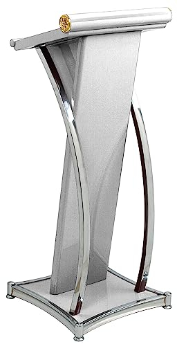 Rednerpult Lecterns Rednerpultständer Aus Metall, Schwarz, Weiß, Rot – Schulen/Kirchen/Restaurant-Podium, Kanzel, Anpassbares Logo, Edelstahl Und Eisen, Lehrer-/Kinderhochzeits-Offiziantenpodest/Sprec