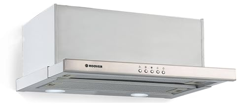 Hoover HT6360IN/1 Campana extractora de pared, telescópica, LED, Stainless steel