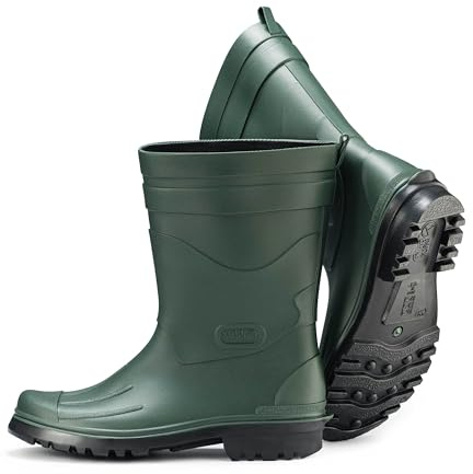Ultrapower Fjordvik Vandrare - Herren Gummistiefel l Gartenstiefel | Matschstiefel | Festivalstiefel l 40-48, Farbe:Olive/Schwarz, Gr.:42 / UK 8
