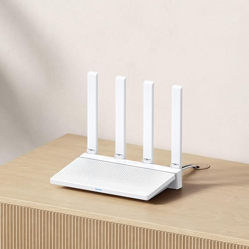Xiaomi Router Ax3000T | Router Fibra Óptica 2,4G | Router con Wi-Fi de 5GHz | Router Inalámbrico Doble Banda | Router WiFi con 4 Antenas Omnidireccionales | Color Blanco