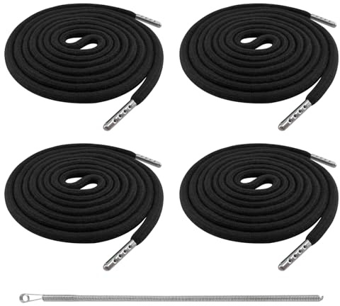 Felpa con coulisse e pantaloni da jogging - 4 pezzi (170 cm, nero) con ago da infilare | Allineamento per jogging, felpe | Cordino regolabile durevole