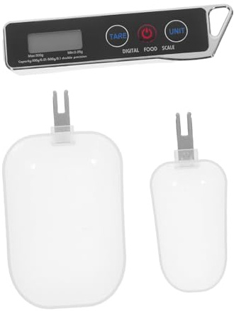 IWOWHERO Báscula Digital Cuchara Medidora Alta Precisión Pantalla LCD Portátil Compacta para Cocina Alimentos y Repostería