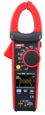 UNI-T UT216B UT216C 600A Digital Clamp Meter True RMS VFC AC DC Current Surge Current Motor Switch Power Circuit Tester (UT216C)