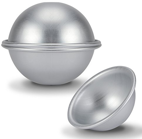 Fdit 9Cm Half-Spheres Cake Mold Aluminum Reusable Hemisphere Cake Stove Bikini Cake Mold Dessert Pudding