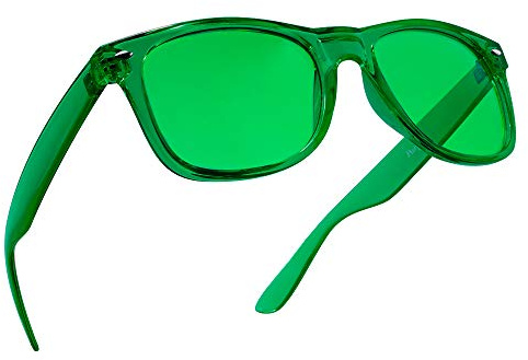 PURPLE CANYON Green Color Therapy Mood & Migraine Glasses Light Therapy Chakra Healing Glasses Chromotherapy Green Colored Lenses