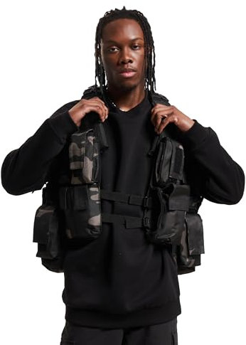 Brandit Herren Tactical Vest, darkcamo, Einheitsgröße EU