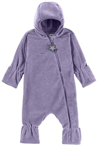 Sterntaler Baby Overall Fleece Mädchen - Jumpsuit aus Microfleece Stickerei, Reißverschluss, sowie Hand- und Fußstulpen - lavendel, 62