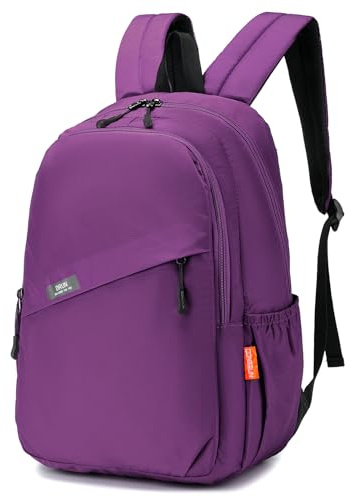 BAGZY 40x30x15cm Underseat Cabin Bag Luggage Waterproof Travel Backpack Under Seat Hand Luggage 40 x 30 x 15 British Airways jet2 Laptop Rucksack 14 Inch Lightweight Small Daypack for Work Purple