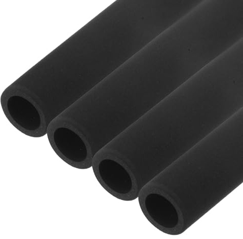 M METERXITY 4 Pcs Tube en Mousse Isolante pour Tuyaux, 22mm 7/8 ID 32mm OD 298mm Longueur, Tube en Mousse Souple et Flexible pour Support de Poignée/Support de Guitare [Noir]