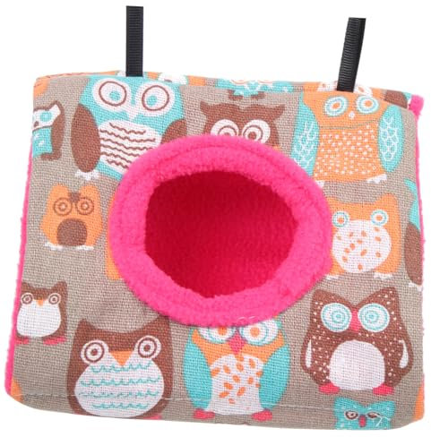 HANABASS Nesthaus Papageienkäfig Käfige Spielzeughängematte Vogelkäfig Sitzstangen Hamsterzubehör Hamsterkäfig Leiter-vogelkäfig Ratte Papageienhütte Zelt Kleiner Vogelkäfig Spieß Baumwolle