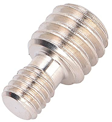 Adaptador de rosca de 3/8 de pulgada a M6 adaptador de trípode de tornillo de cámara macho doble con hierro robusto que incluye herramienta de montaje para accesorios de fotografía