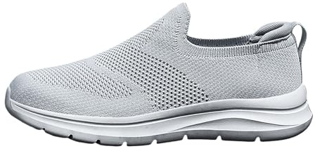 Slip on Sneaker da uomo con piedi larghi – Scarpe da passeggio in rete, traspiranti, per il tempo libero, antiscivolo, ammortizzazione, scarpe da corsa senza lacci, scarpe sportive unisex da jogging