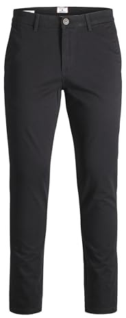 JACK & JONES Jpstmarco Jjbowie Sa Black Noos, Pantalones Hombre, Negro (Black), 31W / 34L