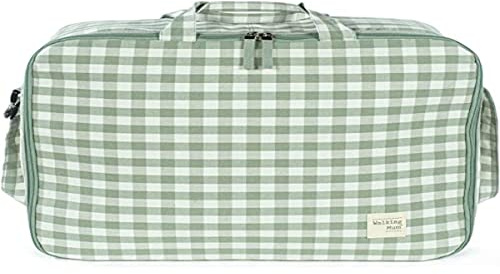Walking Mum. Valise de bébé Remy Sac de maternité pour hôpital/clinique Organisateur pour tout ce dont maman, papa et bébé ont besoin Couleur verte Dimensions 49 x 37 x 12 cm.