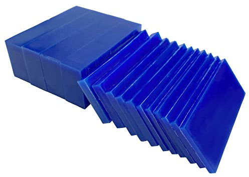 NIUPIKA Carving Wax Block Lost Wax Casting Jewelry Molding Tool Mold Sculpting 1 Pound (Blue Wax Slices)
