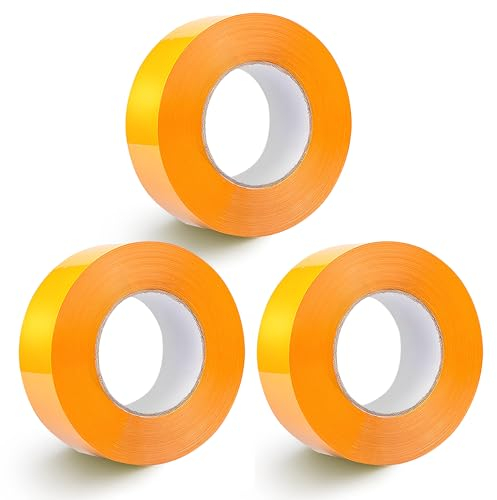 UESDU 3 Rollen Kreppband Malerband, 50m x 30mm Abklebeband Maler Klebeband Wasserfest Malerkrepp Goldband Abdeckband Masking Tape für Malerarbeiten und Dekoration