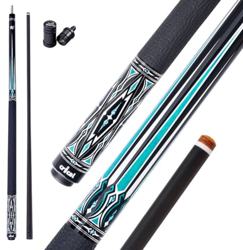 CRICAL Carbon Fiber Pool Cue Stick, Professional Low Deflection Pool Cue with Pro Taper Shaft, 12.5mm Tip, Tournament Level Billiard Cue