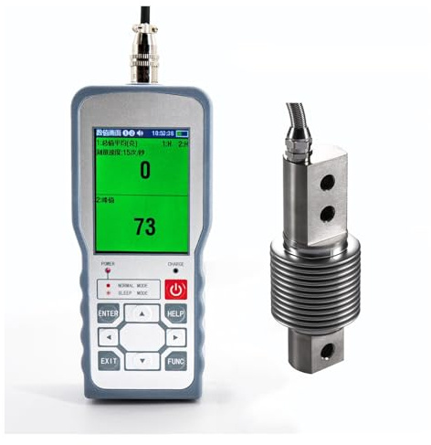 Digital Force Gauge with Load Cell Sensor,Test Weight Push Pull Dynamometer,Peak/Track Mode ± 0.05% F.S(0-300KG Force Gauge)