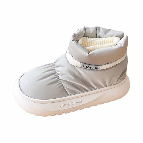 Generico Scarpe Da Neve Donna Impermeabili - Stivaletti Imbottiti Doposci Invernali Stivali Con Fodera Scarponi Calde Dopo Sci Antiscivolo Snow Boots Per All'Acqua Trekkin