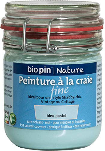Biopin Nature Peinture Naturelle à la Craie Fine 0,325 L - Bleu Pastel
