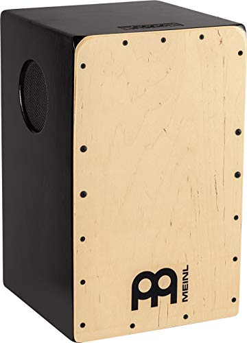 Meinl Percussion Lautsprecher Cajon Instrument - Trommelkiste mit Play-Along Funktion - Schlagfläche Baltische Birke (MPSCAJ)
