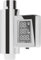 Cornat TECB3394 - Contatore di consumo Smartly, con display digitale, cromato, 3 indicatori di consumo e indicatore di cambio colore a LED, indicatore di consumo/soffione per doccia e vasca da bagno